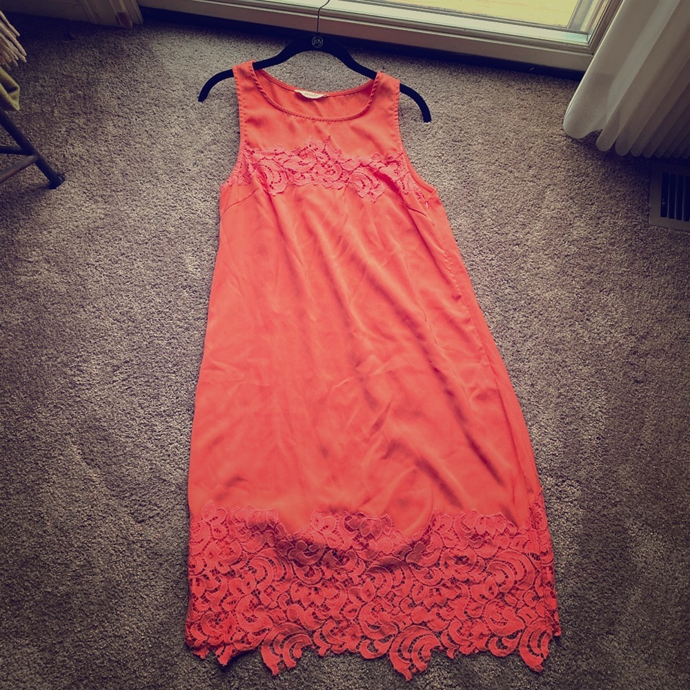 Pomelo coral sheath dress